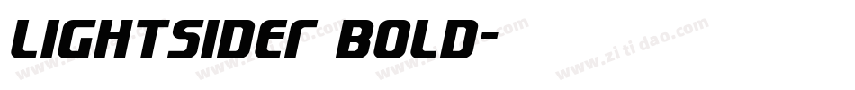 Lightsider Bold字体转换